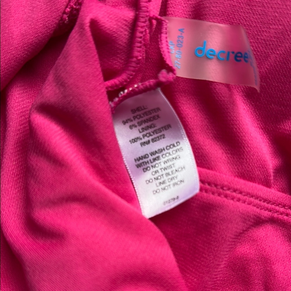 Womens Pink One Piece Swimsuit - Picture 6 of 6